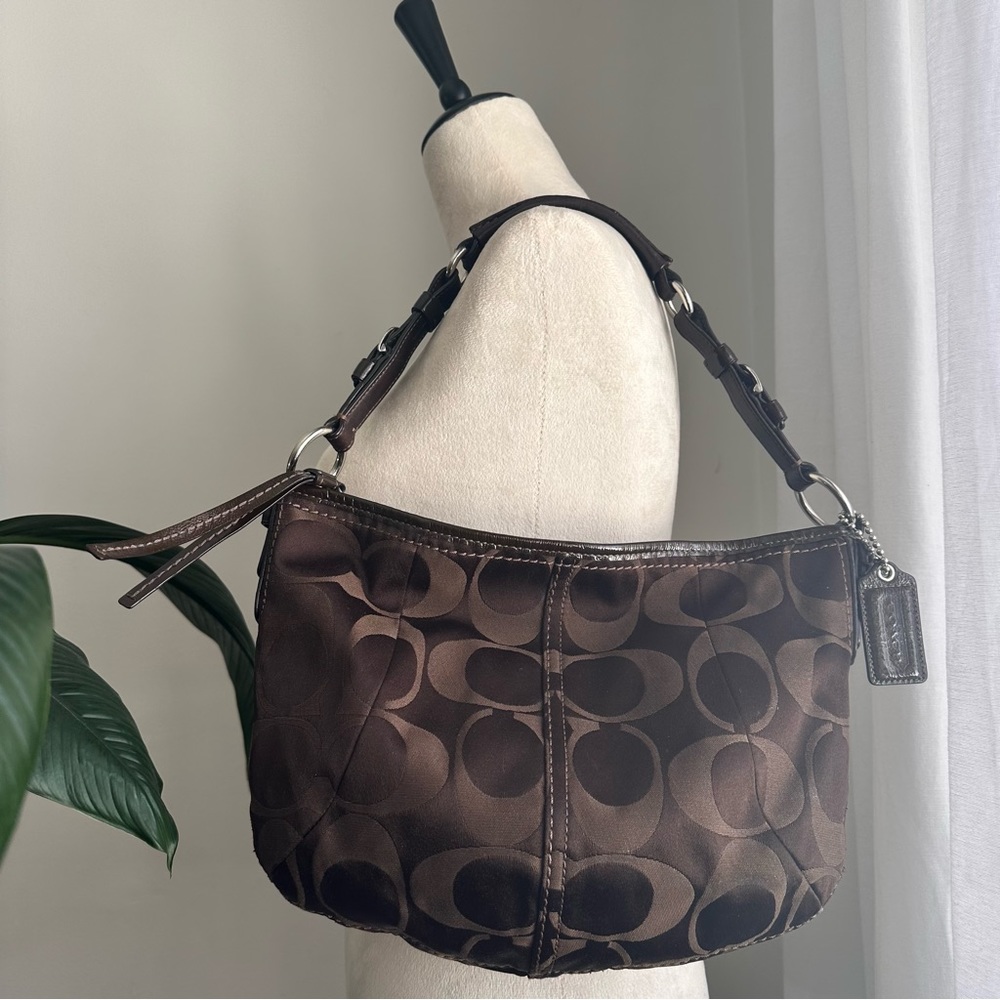 COACH Soho hobo |  Brown Canvas and Leather